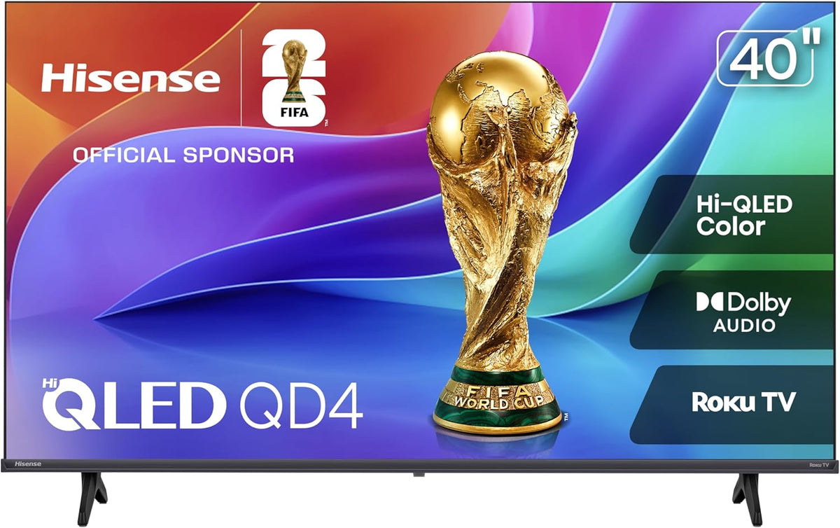 40-Inch Class QD4SR Series Hi-Qled FHD Smart Roku TV (40QD4SR, 2026 Model) – Hi-Qled Color, Dolby Audio, Compatible with Alexa, Full Array LED, Slim Bezel Design