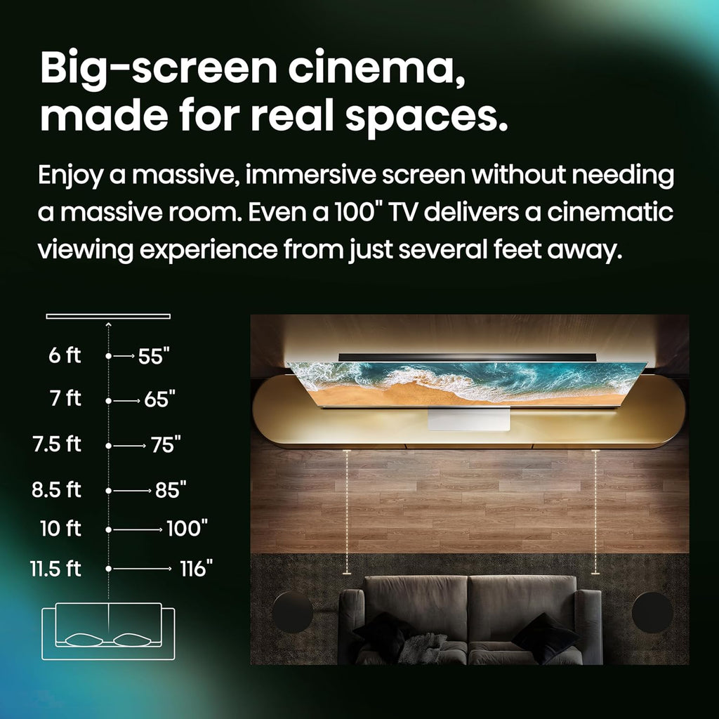65" U7 Mini-Led ULED 4K UHD Best Premium Gaming Smart Google TV (65U7SG, 2026 NEW) - Hi-Qled, Native 165Hz, VRR 330, HDR10+, Dolby Vision IQ · Atmos, IMAX Enhanced, Anti-Reflection, 2.1.2 Ch