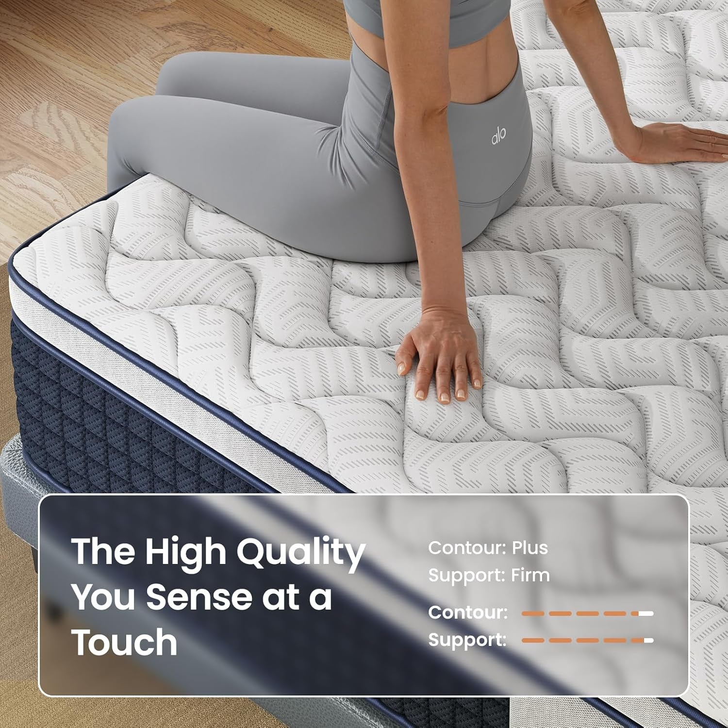 Firm King Mattress 12 Inch - Hybrid Mattress Extra Back and Lumbar Support