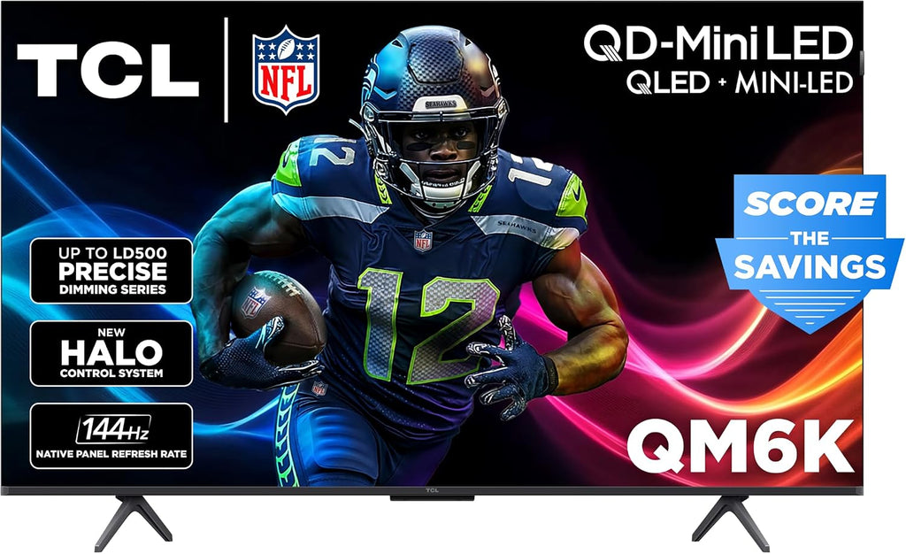 50 Inch Class QM6K Series | Mini LED QLED 4K HDR | 50QM6K, Latest Model | 120HZ-144HZ High Brightness Smart Google TV Dolby Atmos Onkyo Audio | Voice Remote Alexa Gaming Streaming Television