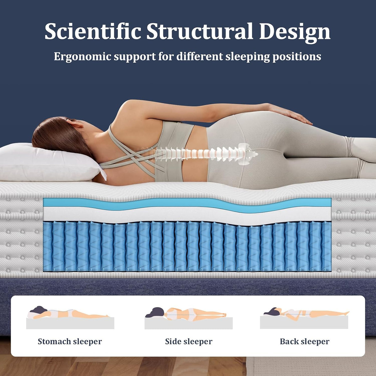14 Inch Firm King Hybrid Mattress in a Box, 365-Night Trial