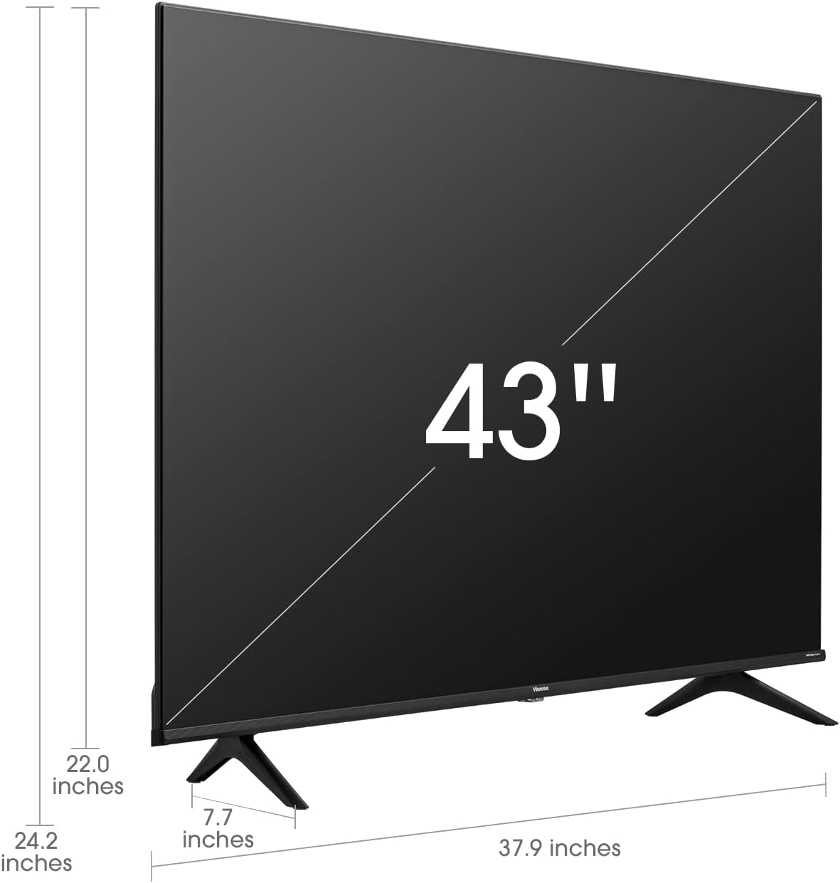 43-Inch Class A6 Series 4K UHD Smart Google TV with Alexa Compatibility, Dolby Vision HDR, DTS Virtual X, Sports & Game Modes, Voice Remote, Chromecast Built-In (43A6H) , Black