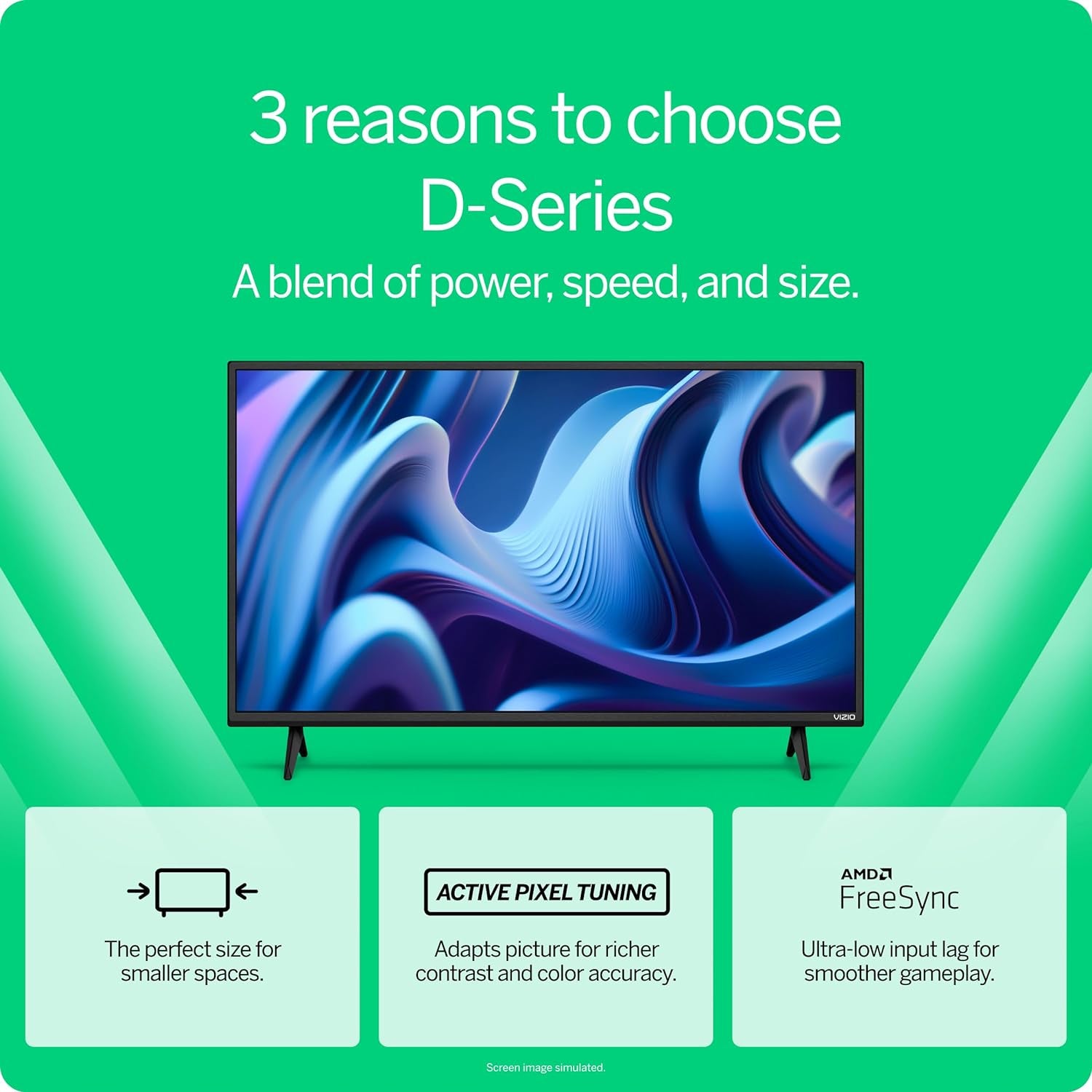 40-Inch D-Series Full HD 1080P Smart TV with AMD Freesync, Apple Airplay and Chromecast Built-In, Alexa Compatibility, D40F-J09, 2022 Model