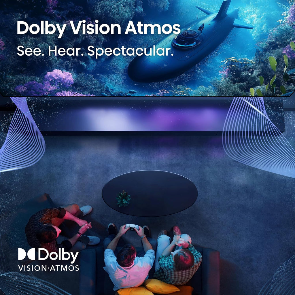 43" E6 Cinema Series Hi-Qled 4K UHD Smart Fire TV (43E6QF) - AI Light Sensor, Dolby Vision · Atmos, Voice Remote with Alexa, Motion Rate 120, HDR 10+ Adaptive, Game Mode Plus