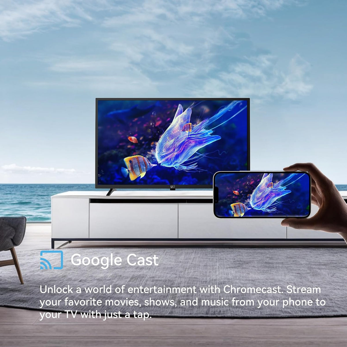 43 Inch 1080P Full HD Smart Android TV Ultra Thin LED Television