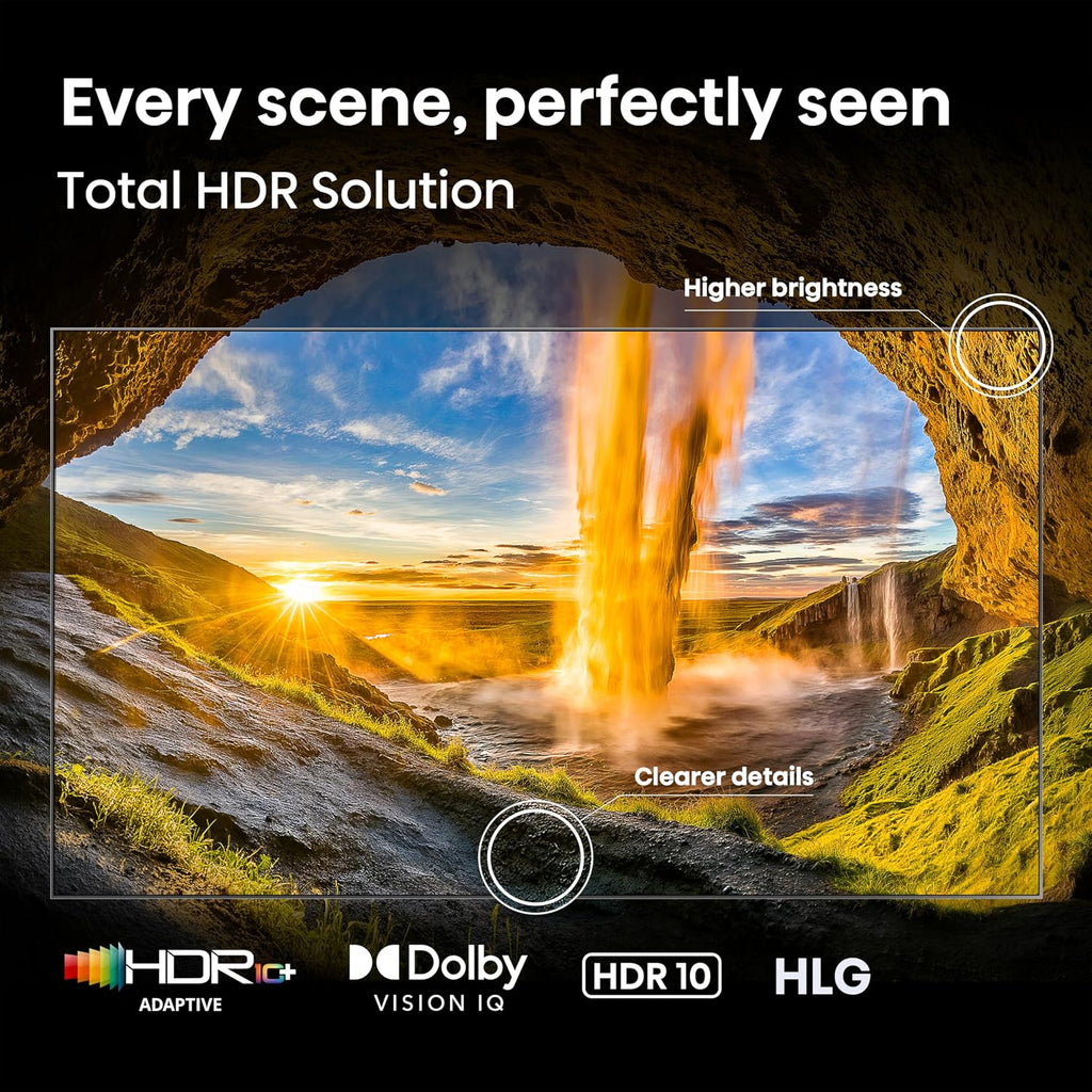 85" E7 Cinema Series Hi-Qled Mini-Led 4K UHD Smart Fire TV (85E7SF, 2026 NEW) - Native 144Hz, AI Picture, Dolby Vision IQ · Atmos, FALD, HDR10+ Adaptive, MEMC, Alexa+