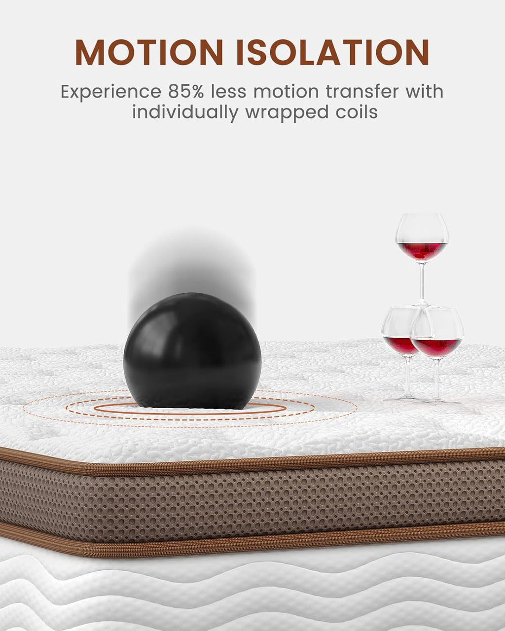 Extra Firm Mattress Queen - 14 Inch Hybrid Mattress for Back Lumbar Pain Relief - Low Motion Transfer & Individually Pocketed Springs, Certipur-Us, 365 Nights Trial