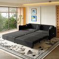 81.9" Sleeper Sofa, 3-In-1 Pull Out Couch Bed with Premium Velvet Upholstery, Perfect for Movie Nights, Overnight Guests, and Modern Home Decor