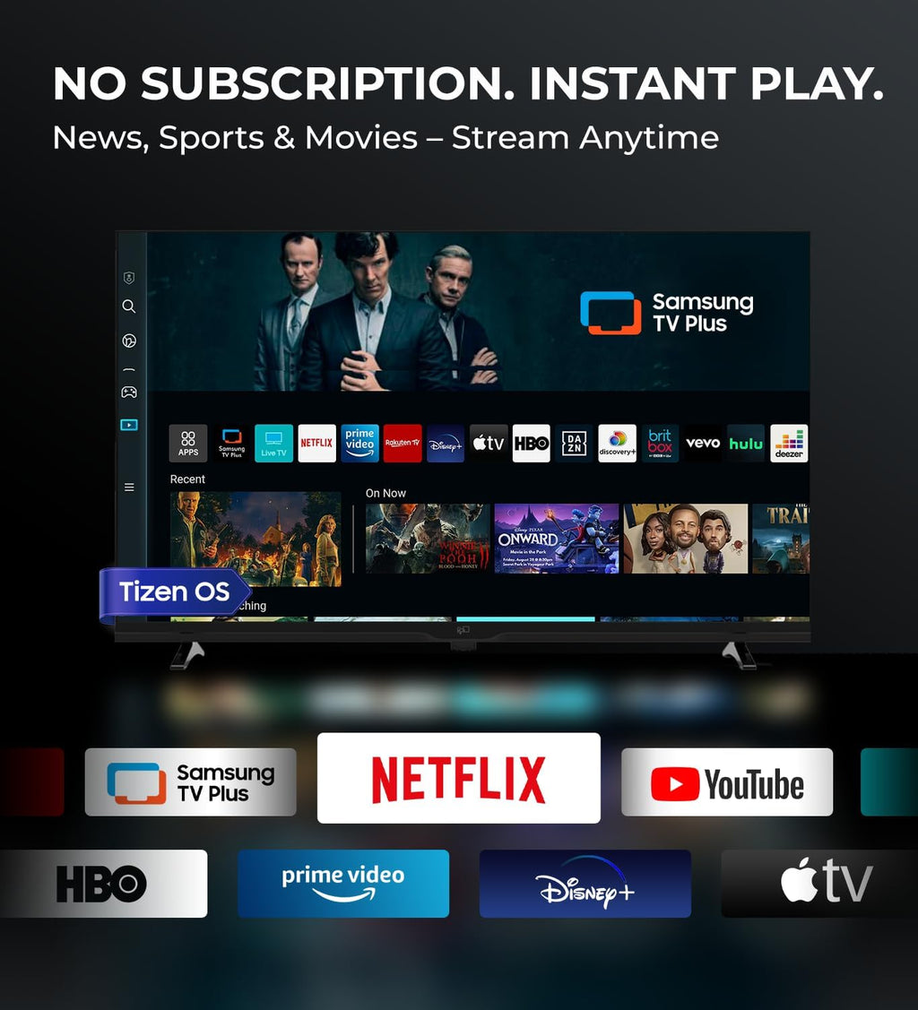 40 Inch Smart TV 1080P Full HD Powered by Tizen OS Dolby Audio