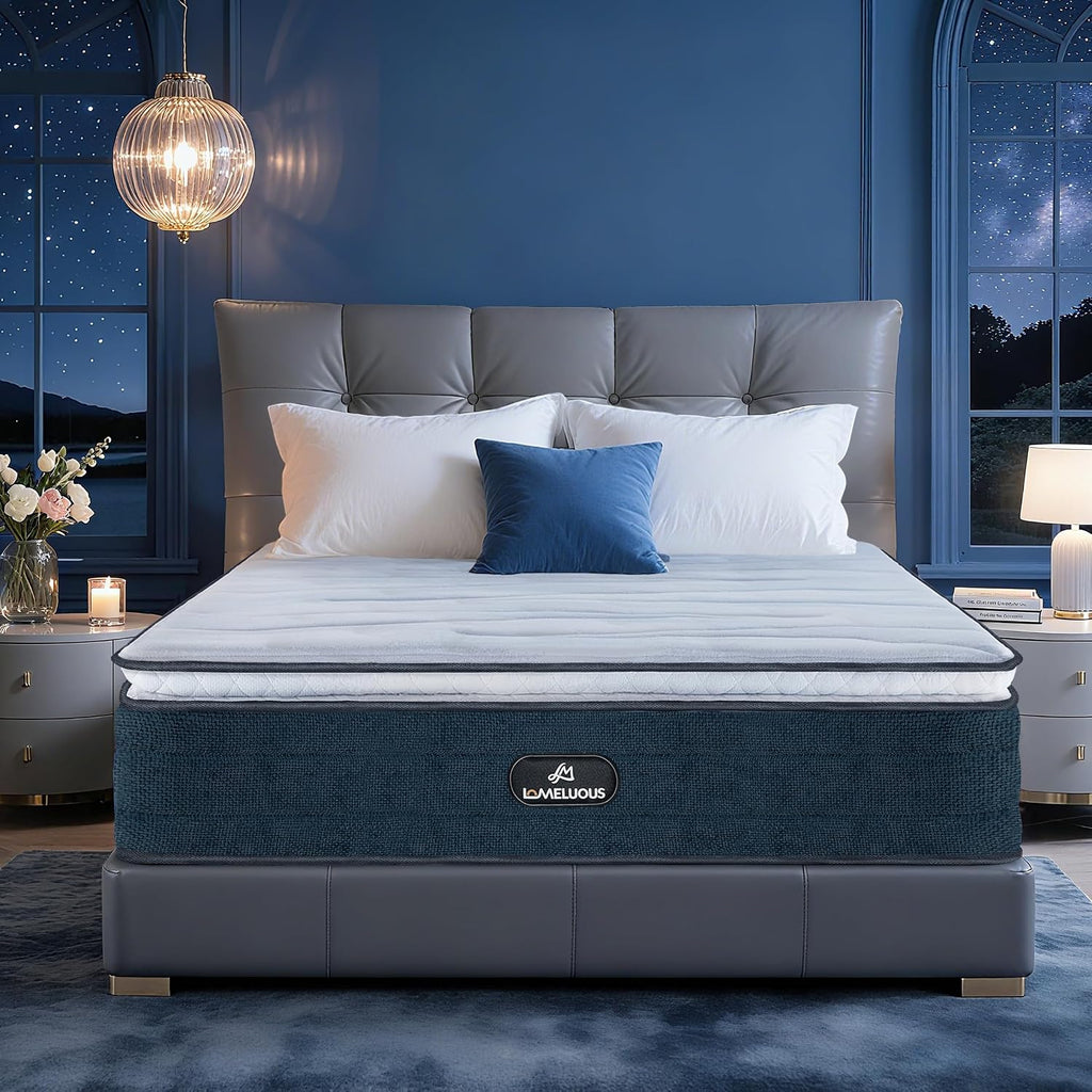 Twin XL Mattress,14" Hybrid Mattress Medium Firm Restful Sleep