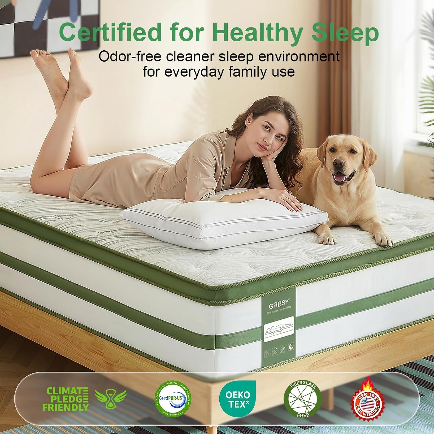 King Size Mattress 14 Inch, Hybrid King Memory Foam Mattress Medium Firm with 7-Zone Pocketed Coils for Back Pain Relief, Bed Mattresses in a Box, 365-Night Trial, Certipur-Us, Motion Isolation