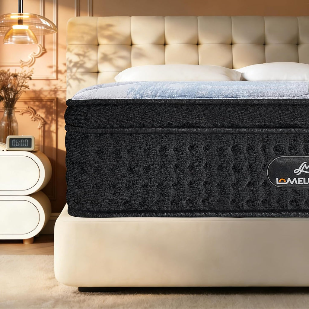 Hybrid Mattress Queen,14”Pocket Spring Gel Memory Foam Mattress