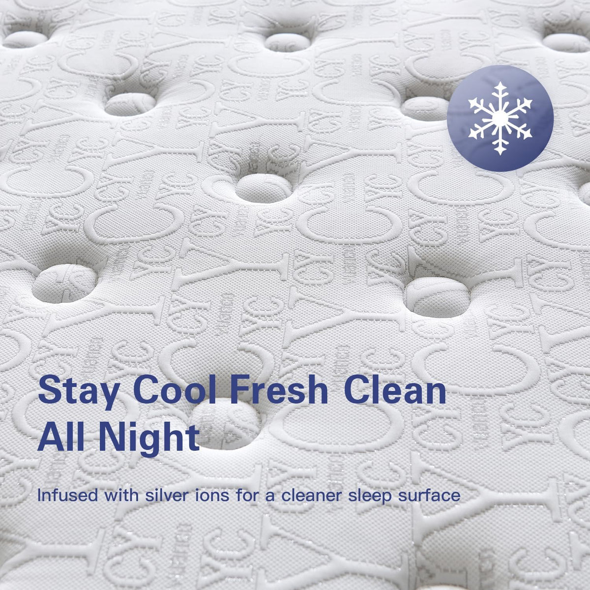 King Size Mattress 14 Inch Medium Plush Hybrid Mattress in a Box