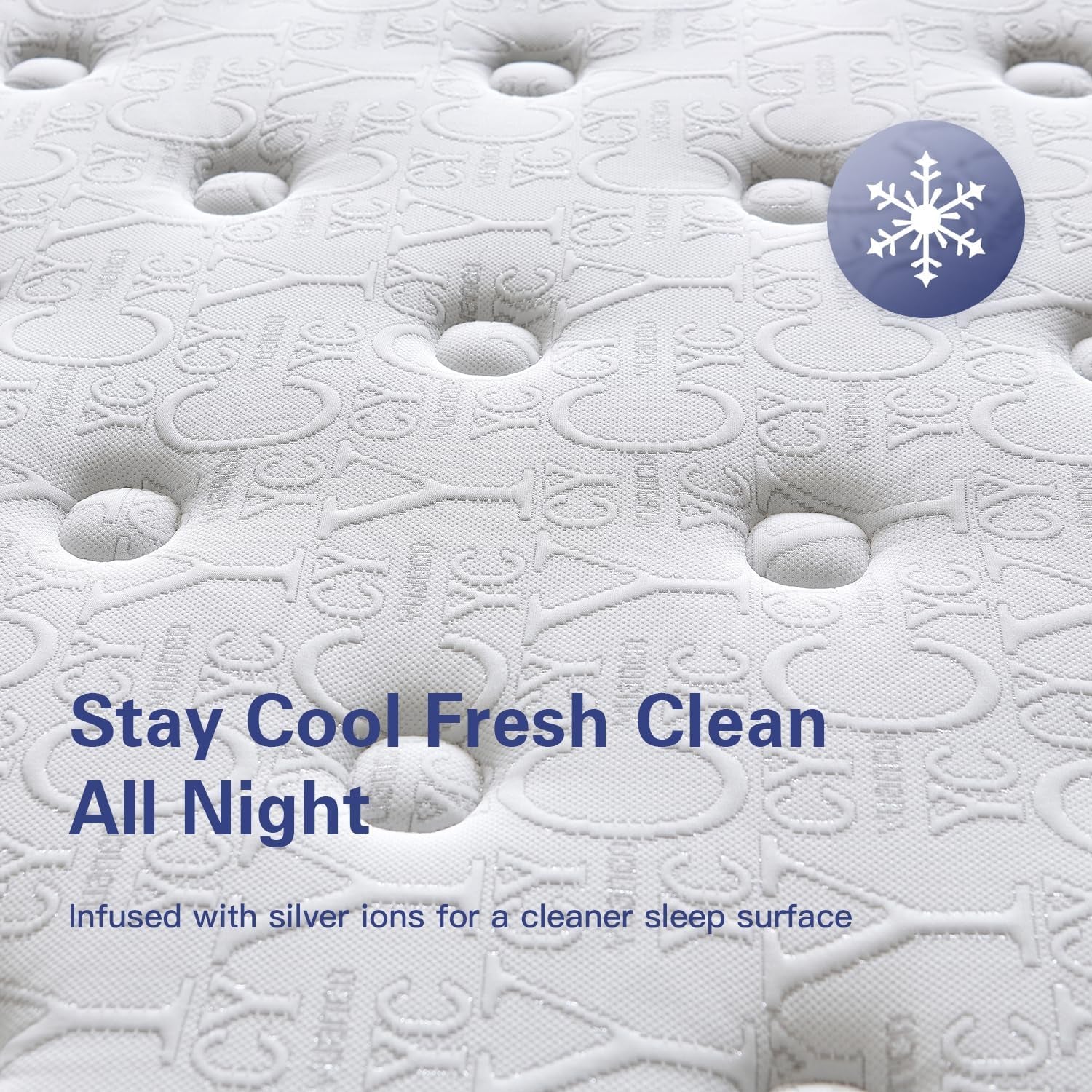 Queen Size Mattress 14 Inch Medium Plush Hybrid Mattress in a Box