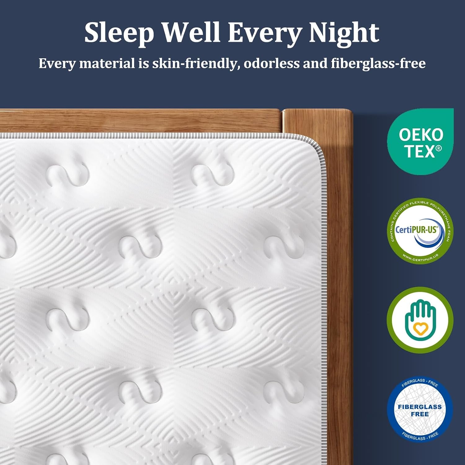 14 Inch Firm King Hybrid Mattress in a Box, 365-Night Trial