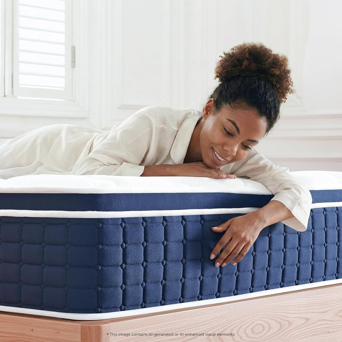 14 Inch King Hybrid Mattress, Medium Firm Support