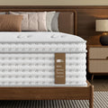 Firm King Mattress 14 Inch, Hybrid King Size Mattress in a Box, Back Pain Relief, Luxury Pocket Spring Mattress, Fiberglass-Free, 365-Night-Trial, 10 Year Warranty