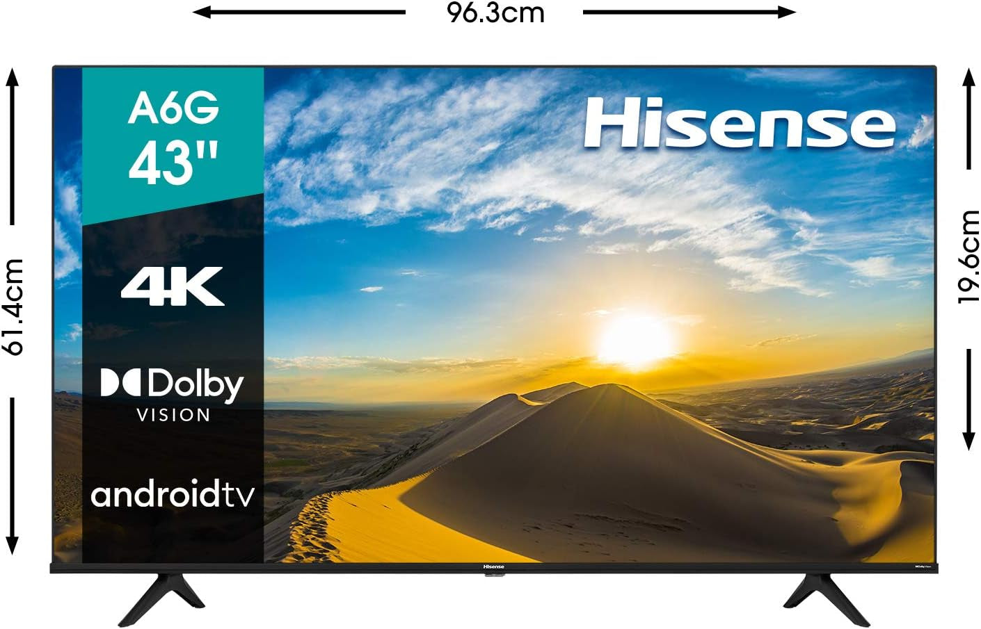 43A6G 43-Inch 4K Ultra HD Android Smart TV with Alexa Compatibility (2021 Model)