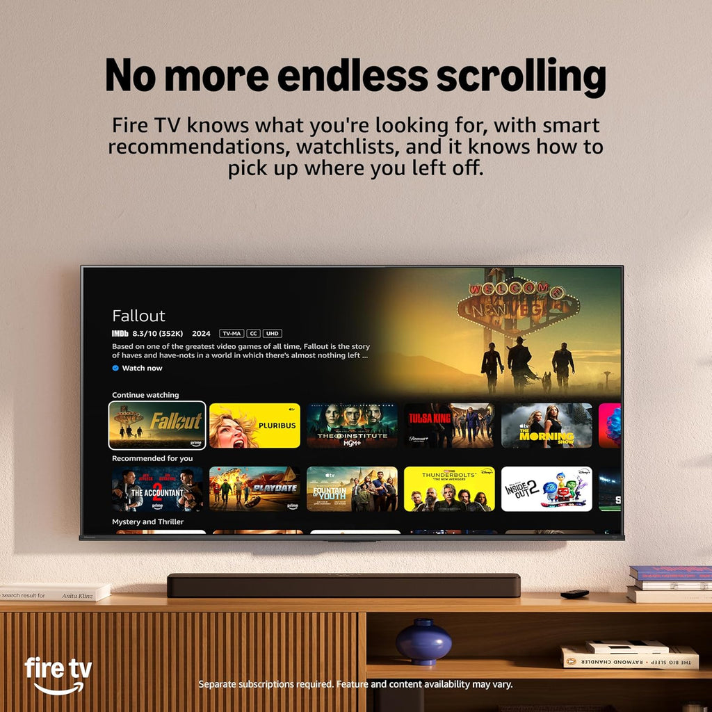55" U6 Pro Series Mini‑Led ULED 4K UHD HDR Gaming AI Smart Fire TV (55U6SF Pro, 2026 New) – Hi-Qled, Native 144Hz, Motion Rate 480, Dolby Vision IQ,· Atmos, HDR10+, Glare-Free, Alexa+
