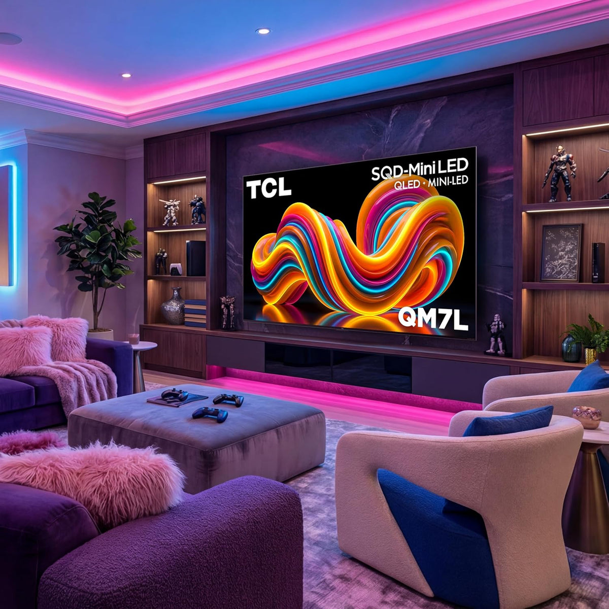 65 Inch Class QM7L Series | Sqd-Mini-Led QLED Smart TV | 65QM7L, 2026 Model | 144Hz | Ultimate Color Ultra Brightness & Contrast | Google AI Bang & Olufsen | Voice Gaming Streaming Television