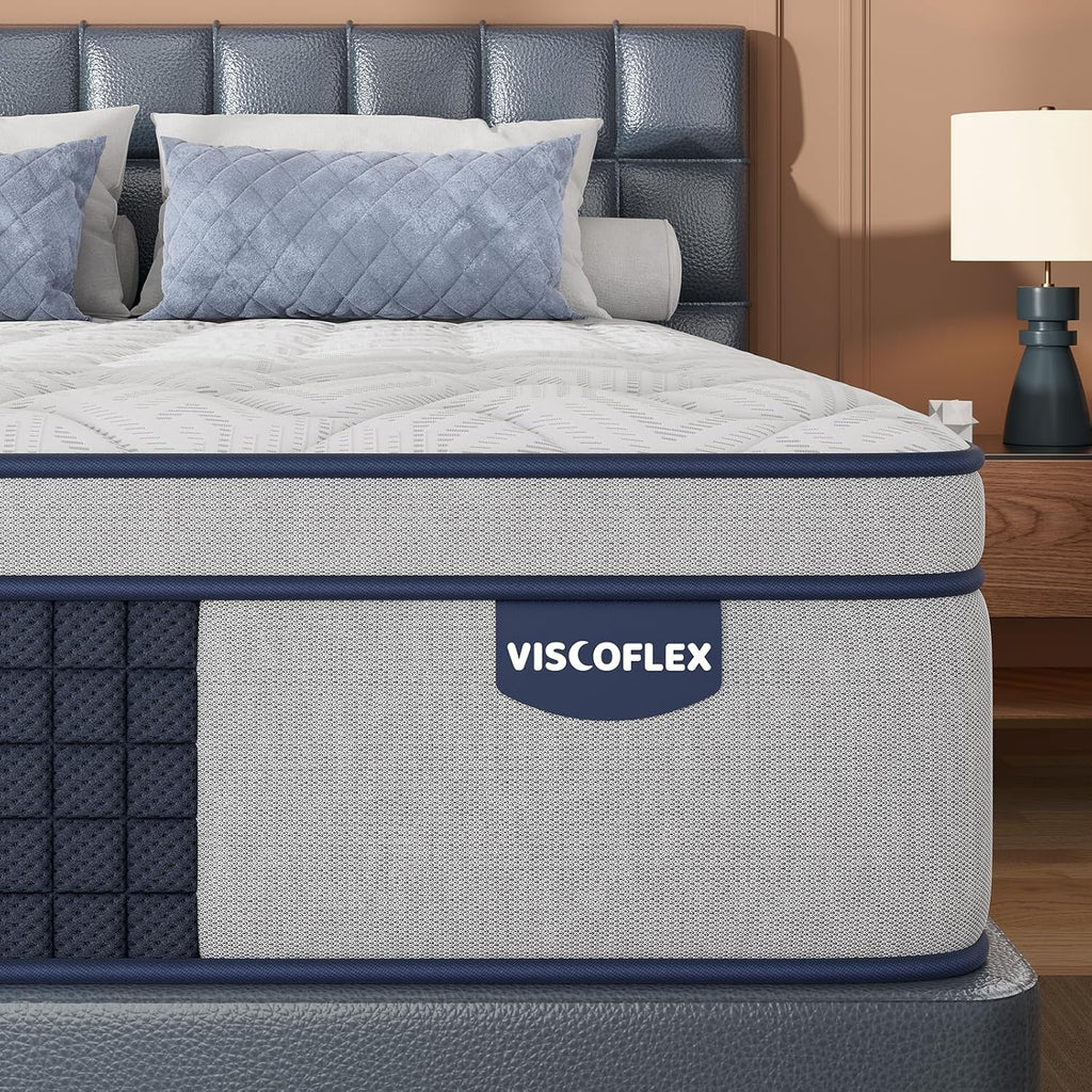 Firm King Mattress 12 Inch - Hybrid Mattress Extra Back and Lumbar Support