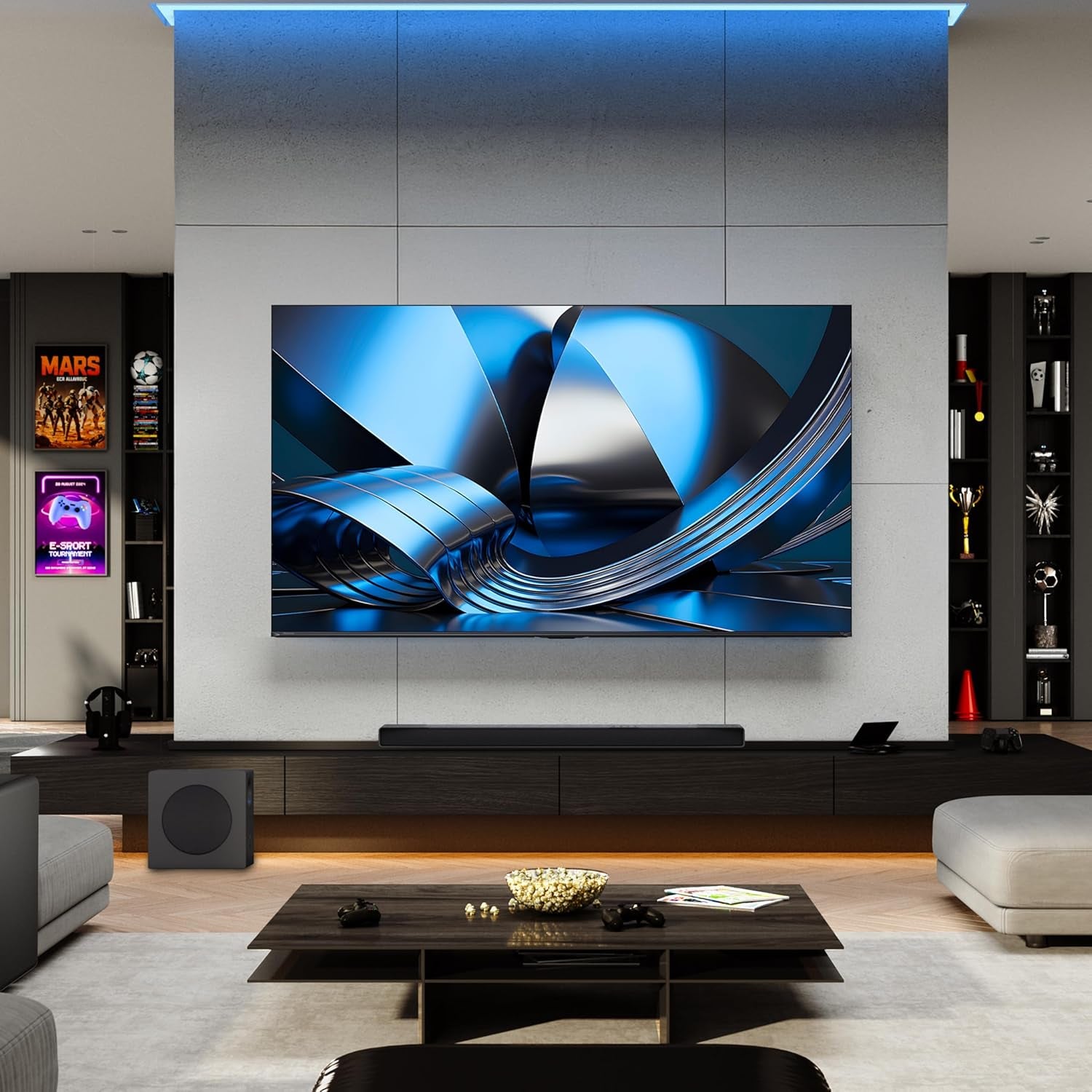 55" U6 Pro Series Mini‑Led ULED 4K UHD HDR Gaming AI Smart Fire TV (55U6SF Pro, 2026 New) – Hi-Qled, Native 144Hz, Motion Rate 480, Dolby Vision IQ,· Atmos, HDR10+, Glare-Free, Alexa+