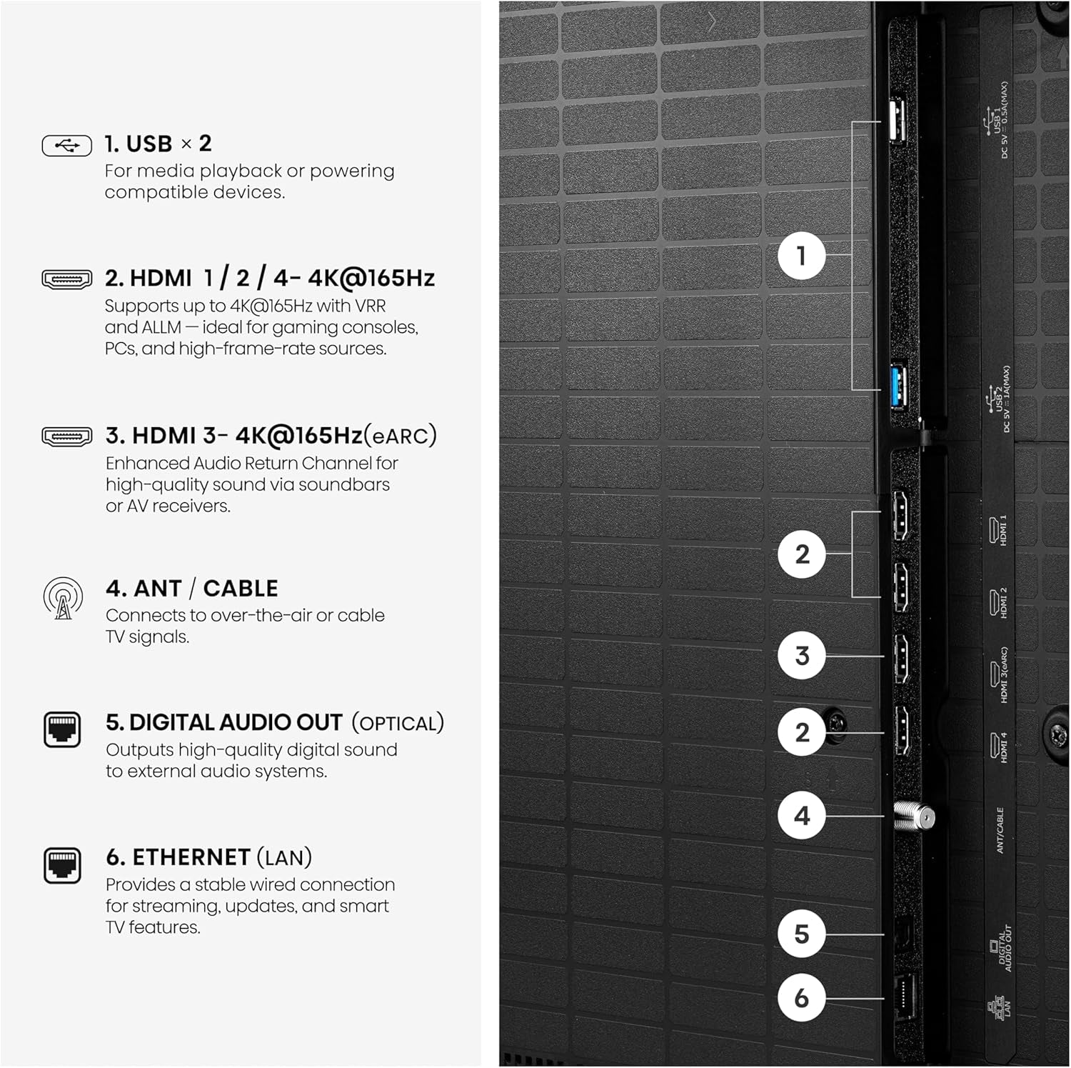 65" U7 Mini-Led ULED 4K UHD Best Premium Gaming Smart Google TV (65U7SG, 2026 NEW) - Hi-Qled, Native 165Hz, VRR 330, HDR10+, Dolby Vision IQ · Atmos, IMAX Enhanced, Anti-Reflection, 2.1.2 Ch